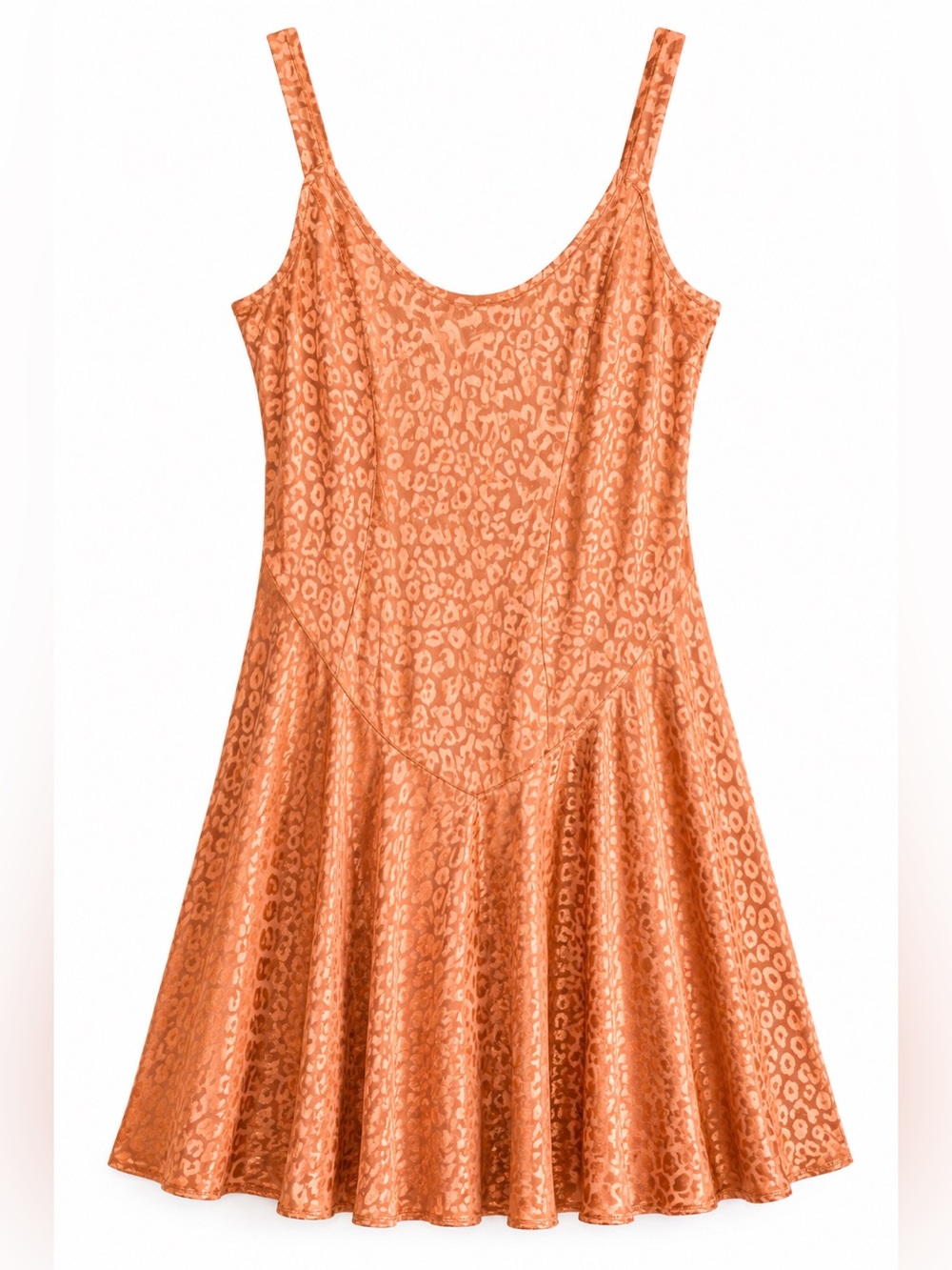 Sleeveless Gold Leopard-Print Mini Dress